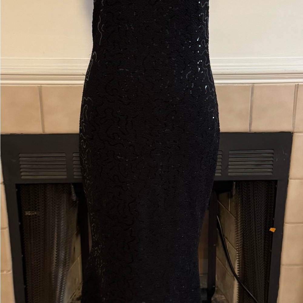 Saved by the Dress Black with Sequins Dress